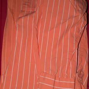 a new day Orange and White Pinstripe Chinos
